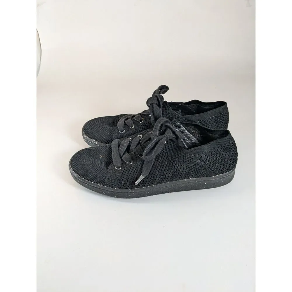 Eileen Fisher Women's Clifton 4 Size 9 Black Mesh Lace Up‎ Fashion Sneakers